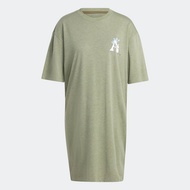 adidas ไลฟ์สไตล์ ชุดกระโปรงเสื้อยืด adidas Originals x Moomin ผู้หญิง สีเขียว IB9979