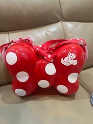 二手89成新✨日本東京迪士尼 Disney 米妮爆米花桶 已絕版 置物盒 附背帶  有小擦傷 介意高標準者勿買