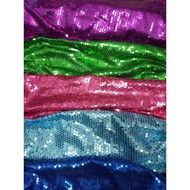 Sequin Fabric Satin With Sequins 5 Mm 5 Shades To Choose From (90*135 Cm)