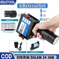 Mesin Coding Expired Date Portable Handheld Inkjet Tanggal Otomatis Printer Mini Portable Mesin Expi