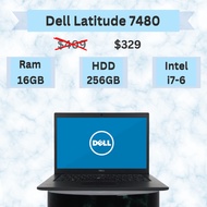 Dell Latitude 7480 | RAM : 16GB | HDD : 500GB | Intel : I7-6 - Refurbished Like new