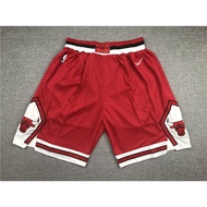 Embroidery version NBA shorts Chicago Bulls basketball pants