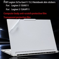 Used for Legion 5i/5a Gen11 Body Film 15.3 Legion 5 15IAX11 Notebook Skin Sticker 15AHP11 Transparen