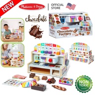 Melissa & Doug ของเล่นเครื่องทำช็อคโกแลต ลูกเล่นเพียบ ของเล่นอาหาร Wooden Chocolate Factory Play Set