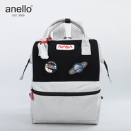 พร้อมส่ง anello x NASA กระเป๋าเป้แฟชั่น สติ๊กเกอร์ตีนตุ๊กแก ช่องเยอะใส่ของได้เยอะ ใส่โน๊ตบุ๊คได้ ผ้า