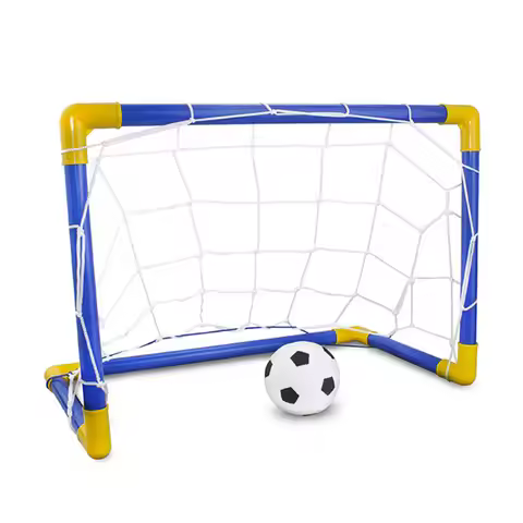 Mini Folding Soccer Goal Net Plastic Football Post Frame Set Indoor Outdoor Inflatable Sport Toys Fo