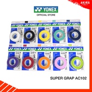 กริปพันด้าม YONEX รุ่น AC102EX Super Grip (3 Wraps) หนา 0.6 มม. 1 แพ็คพันได้ 3 ไม้