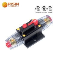 Guaranteed Quality RISIN 100A 50A 60A 80A 150A 12V 24V Car Truck Audio Amplifier Circuit Breaker Fuse Holder AGU Style Stereo Amplifier Refit Fuse Adapter