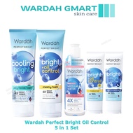 Wardah Perfect Bright Set  Brightening + Oil Control 5 in 1 Complete Set Skincare