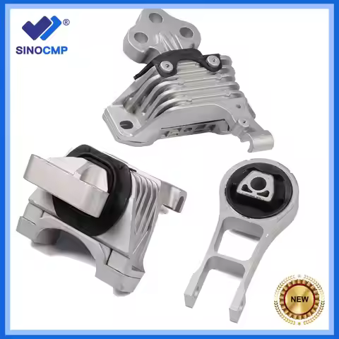 3PC Motor Transmission Mount Set A5844 A5752 A5825, 4877788AF 68192831AB 68192831AD Fit Jeep Cheroke