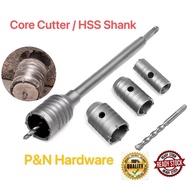 PACKAGE 30mm-65MM CONCRETE DRILL BIT WALL HOLE SAW OR HSS SHANK HOLE Concrete Driller Through Wall
