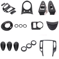 For Nissan 370Z Z34 2009-UP Carbon Fiber Gear Lift Window Door Handle Water Cup Central Control Inte