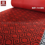 Red Thick Jacquard Anti-slip Carpet Full Shop Beauty Salon Hotel Stage Aisle Commercial Carpet