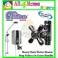 B9228 BLITON (Cross Handle )100% Brass Copper Heater Valve Control