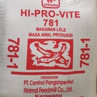 pelet ikan lele nila dll 781-1 HI-PRO-VITE Karungan 20kg