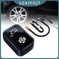 [Szxmkj1] Portable Car Auto Electric Air Air Pump with 3 Adaptors Power for Car Pool Toys Multipurpose
