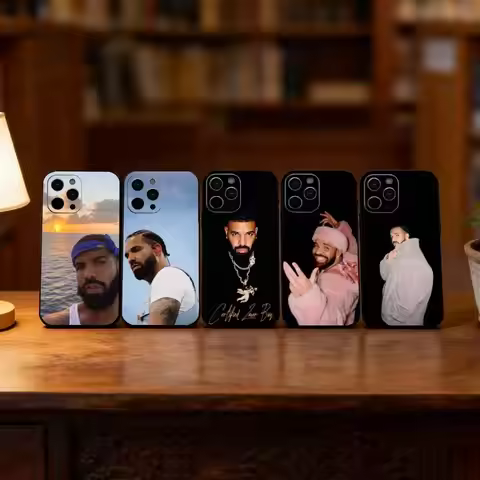 Rapper D-Drake Phone Case For iPhone 17,16,15,14,13,12,11 Plus,Pro Max,XS,Soft Silicone Black Cover