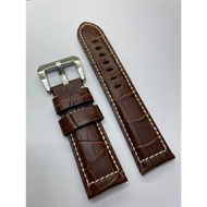 genuine leather watch strap 24mm
