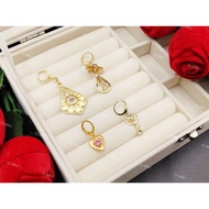 WILY 18k K-Gold Hypoallergenic Drop Earrings (BG-E136-BG-E139)