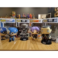FUNKY POP TOYS FIGURINES IRON MAN/CAPTAIN AMERICA/K-2S0/CHIRRUT IMWE/TRUNKS/KRILLIN/CINDERELLA/JYN E