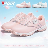 [PGM] Golf Shoes Ladies Waterproof Rotating Shoe Buckle Anti-Slip Sneakers GOLF Women's Shoes XZ297 GOLF