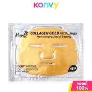 Moods Skin Care Collagen Gold Facial Mask 60g แผ่นมาสก์หน้าคอลลาเจน สูตรทองคำ