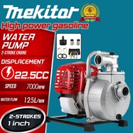 Mekitor self priming water pump mesin pam air petrol priming water pump heavy duty gasoline 2 Stroke 1 inch