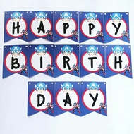 Banner garland bunting flag happy birthday birthday character captain america america america