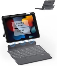 EIP Bluetooth Keyboard Case for iPad 10.2 inch (7th/8th/9th Gen) & iPad Air 10.5 inch (3rd Gen), 10.