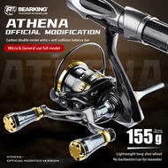 BEARKING ATHENA Custom Edition Dual Handle Spinning Reel - Carbon Body, 6+1 BB, 5.2:1 Gear Ratio, Ma