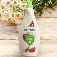 SỮA DƯỠNG THỂ HAZELINE MATCHA LỰU ĐỎ VÒI 370ML DƯỠNG DA SÁNG MỊN