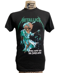 💥 2023   . Metallica 1980s เสื้อยืดวินเทจ เสื้อวง วงร็อค เสื้อโอเวอร์ปริ้นส์ Nirvana เสื้อ3D สไตล์วิ