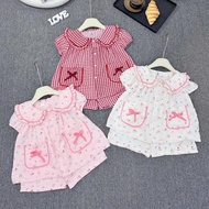 [KemHouse] Cool short sleeve 2 BOW BAGS set to wear at home 8 - 30Kg