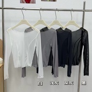 Special * 32wardrobe-Waistline Sheer Top #8677p