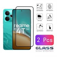2 Pcs Realme 14T 5G Tempered Glass Screen Protector For Realme 14T C75x C75 C65 C55 C51 C53 C63 4G P