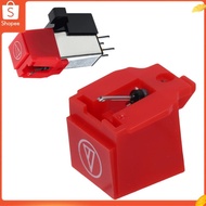 ATN91R Needle Replacement for AT91R Moving Magnet Cartridge 0.6mil Conical Record Player Red