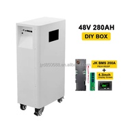 Lifepo4 280ah Box Jk Bms Battery Box with Wheels Stand up Battery case Diy Battery Box 280ah Vertica