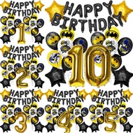 Batman Happy 1st 2nd 3rd 4th 5th 6th 7th 8th 9th 10th Birthday Party Decoration for Boys Girls ballo