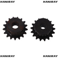 HANIRAY Roller Sprockets, 25 Chain Black Oxide 17 Tooth Gear, Portable C45 Carbon Steel Single Stran