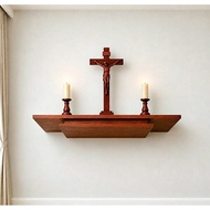 Ancestor altar, God altar, Catholic altar shelf made of colorful imported MDF wood