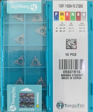 เม็ดมีด Inserts T11 เม็ดหน้าเดียว เม็ดเบา มุม 04 TCMT110204-FG CT3000