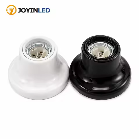 Vintage Ceramic Light Bulb Socket for E26 E27 Edison Bulb Porcelain Wall Ceiling Light Lamp Holder R
