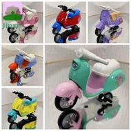 JINXIY Motorcycle Model, Cartoon Electric Scooter Mini Motorcycle, Birthday Gifts Vehicle Toy Metal 