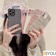 Winter warm weave bumper Soft silicone Phone Case For iPhone 15 13 12 11 14 Pro X XS Max XR 7 8 Plus