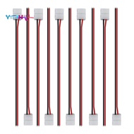 50Pcs LED Tape Connector 2Pin LED Strip Accessories Connectors for 2835 3528 5050 5730 5630 SMD LED 