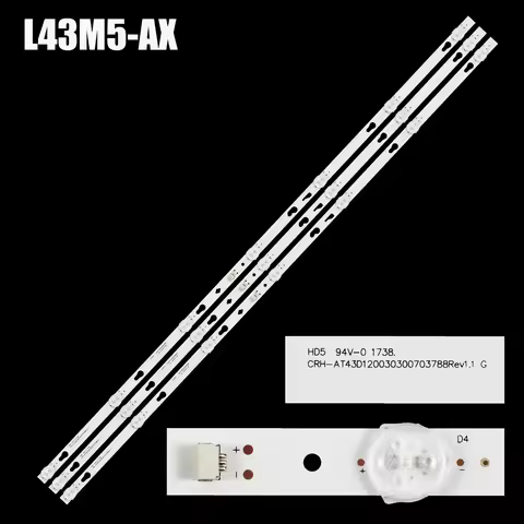 1/5/10 set LED for TC-43FS500X T43FSE1190 T43FSE1230 T43FSL5130 T43FSL5131 T43FSL5140 L43M5-AN L43M5