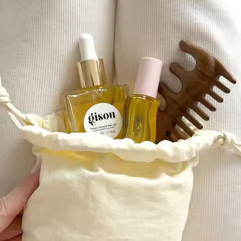 Gisou Honey Infused Lip Hair Oil Travel Size Enriched With Mirsalehi Honey To Deeply Nourish Waterme