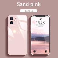 Color Case for IPhone 6 6s 7 8 Plus X Xs Max XR iphone Casing iPhone 6s hard case galss cover casing