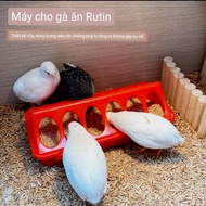 Rutin Chicken Feeder 20cm Quail Feeder Chick Feeder Anti-scratch Feeder for Chicks Bird Feeder
