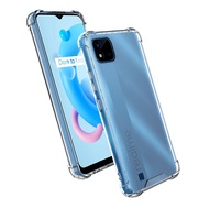 Anticrack Realme C31 Realme C35 Realme C21y Realme C11 2021 Realme C20A Realme C20 Silikon Case Bening Lembut Transparan Lentur Anti Crack